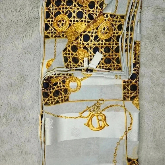Christian Dior Silk Shawl Scarf - Picture 16 of 16
